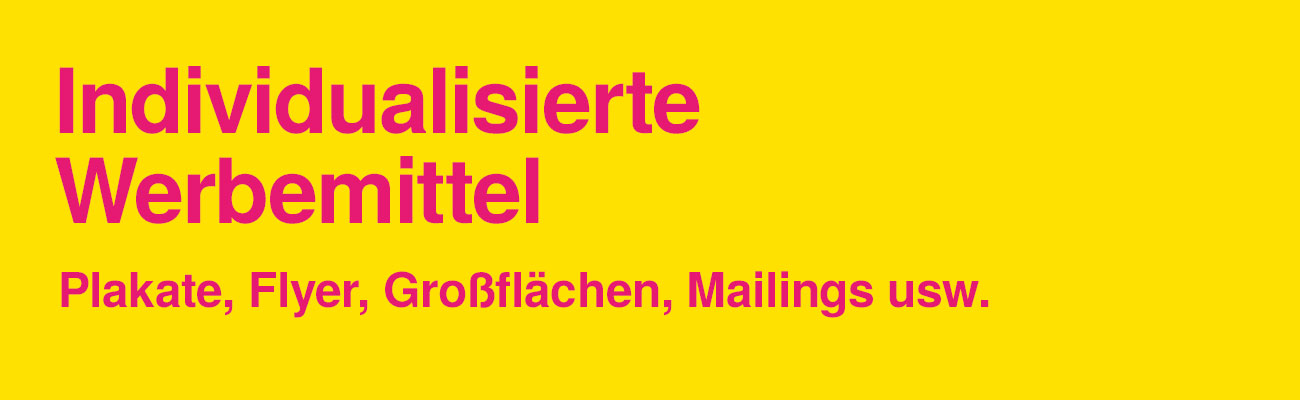 Druckproduktion  inkl. Layoutservice